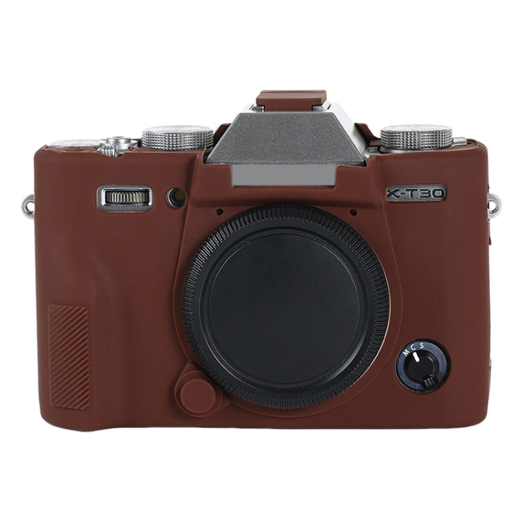 For FUJIFILM X-T30 II Soft Silicone Protective Case(Coffee) - Protective Case by PMC TechLife | Online Shopping South Africa | PMC TechLife | Buy Now Pay Later Mobicred