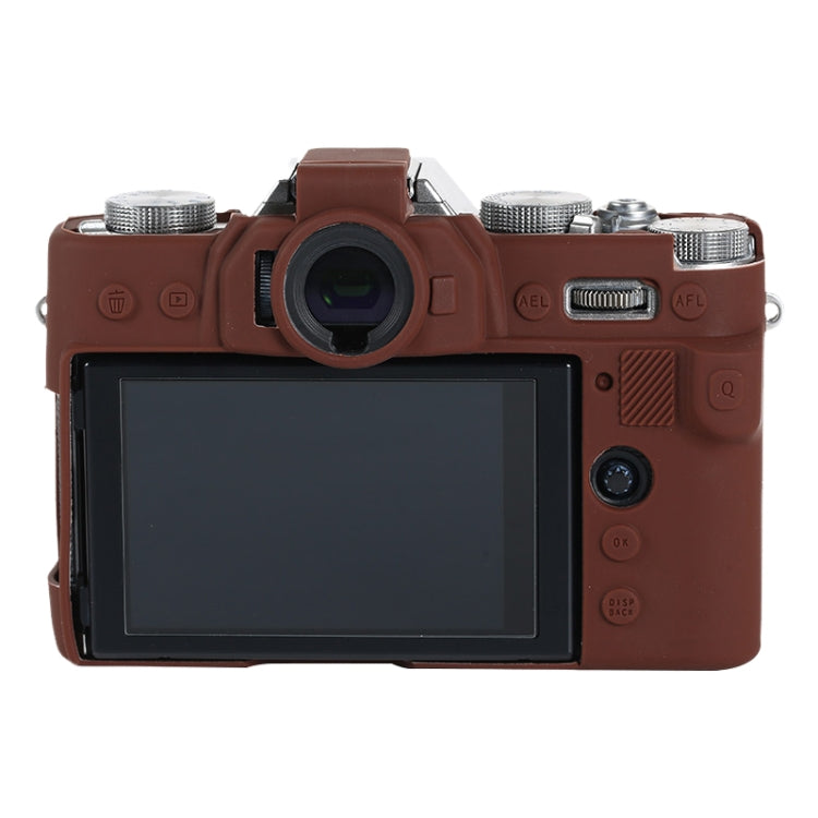 For FUJIFILM X-T30 II Soft Silicone Protective Case(Coffee) - Protective Case by PMC TechLife | Online Shopping South Africa | PMC TechLife | Buy Now Pay Later Mobicred