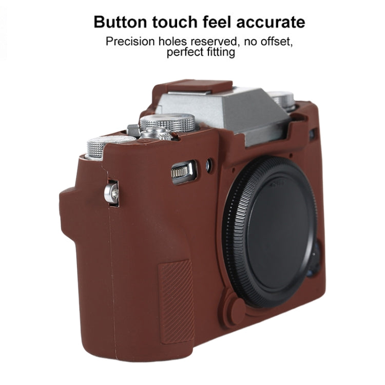 For FUJIFILM X-T30 II Soft Silicone Protective Case(Coffee) - Protective Case by PMC TechLife | Online Shopping South Africa | PMC TechLife | Buy Now Pay Later Mobicred
