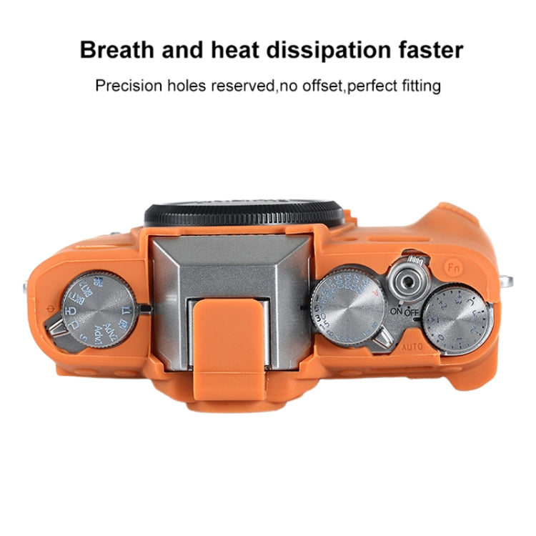 For FUJIFILM X-T30 II Soft Silicone Protective Case(Orange) - Protective Case by PMC TechLife | Online Shopping South Africa | PMC TechLife | Buy Now Pay Later Mobicred
