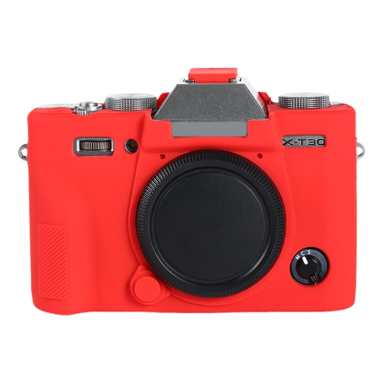For FUJIFILM X-T30 II Soft Silicone Protective Case(Red) - Protective Case by PMC TechLife | Online Shopping South Africa | PMC TechLife | Buy Now Pay Later Mobicred