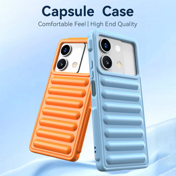 For Redmi K70 Capsule Series Candy Color TPU Phone Case(Transparent Grey)