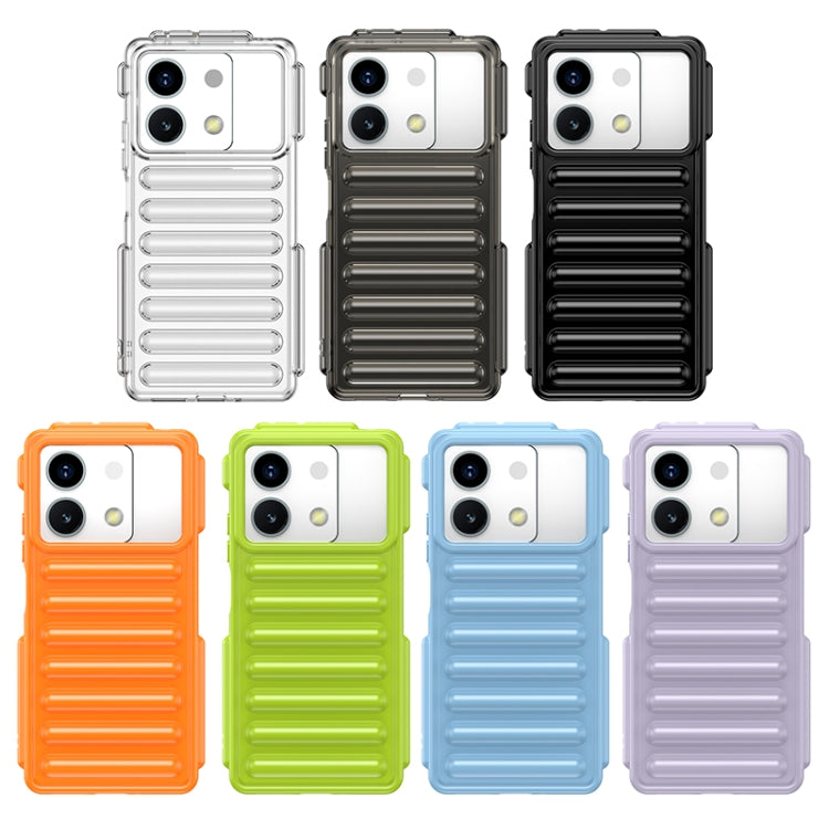 For Redmi K70 Capsule Series Candy Color TPU Phone Case(Transparent Grey)