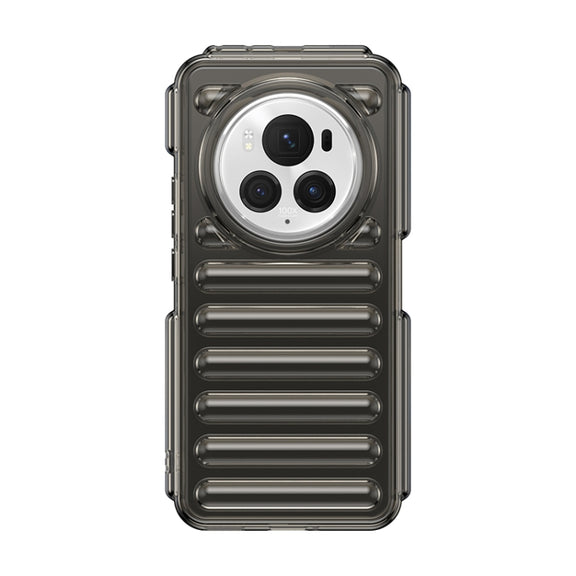 For Honor Magic6 Pro Capsule Series Candy Color TPU Phone Case(Transparent Grey)