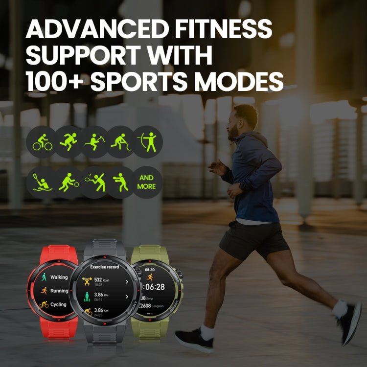 Zeblaze Ares 3 Plus 1.43 inch Fitness & Wellness Smart Watch Supports 24H Health Monitoring(Wild Green) - free shipping - PMC Jewellery - Order now!
