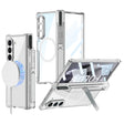 For Samsung Galaxy Z Fold6 GKK Integrated Airbag Hinge Full Coverage MagSafe Phone Case with Holder / Pen Box, Not Included Pen(Transparent) - free shipping - PMC Jewellery - Order now!