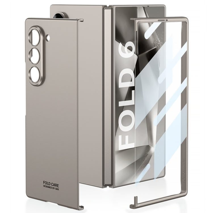 For Samsung Galaxy Z Fold6 GKK Integrated Unbounded Ultra-thin All-inclusive Phone Case(Silver)