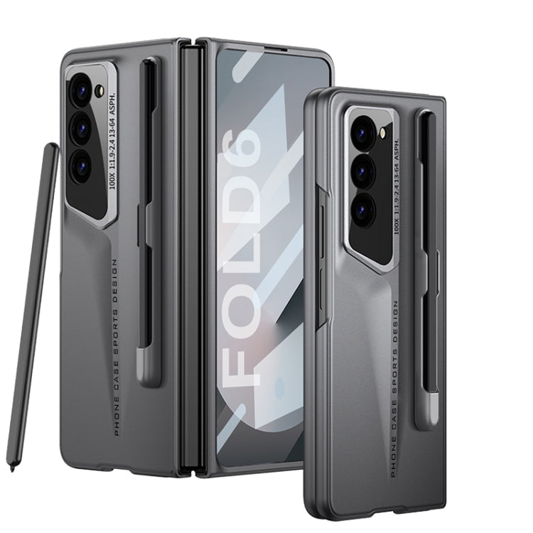 For Samsung Galaxy Z Fold6 GKK Integrated Blade Ultra-thin Full Coverage Phone Case with Pen Slot, Not Included Pen(Grey) - free shipping - PMC Jewellery - Order now!