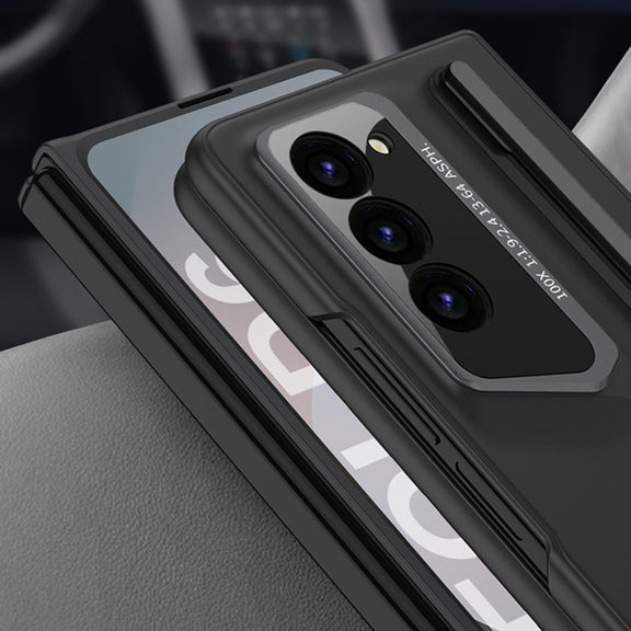 For Samsung Galaxy Z Fold6 GKK Integrated Blade Ultra-thin Full Coverage Phone Case with Pen Slot, Not Included Pen(Titanium Gray)