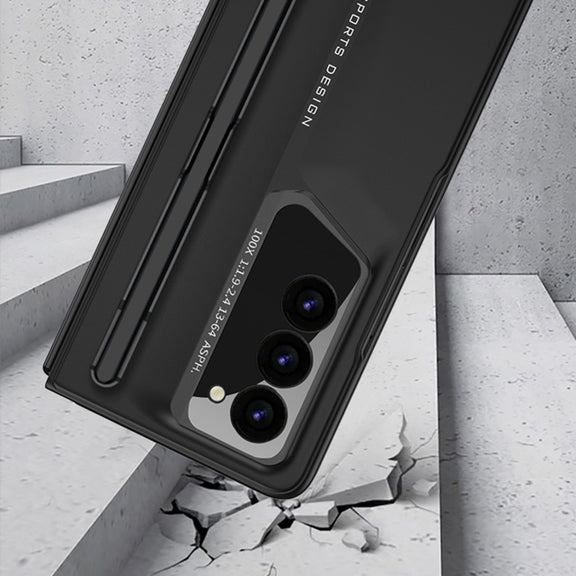 For Samsung Galaxy Z Fold6 GKK Integrated Blade Ultra-thin Full Coverage Phone Case with Pen Slot, Not Included Pen(Titanium Gray)