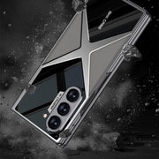 For Samsung Galaxy Z Fold6 GKK Integrated Leather Electroplating Supersonic Speed Shockproof Phone Case(Black)