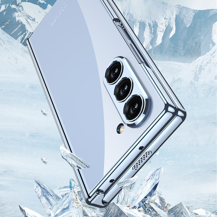 For Samsung Galaxy Z Fold6 GKK Integrated Magnetic Fold Electroplating Phantom Phone Case(Black)