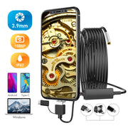 inskam107 3.9mm 3 In 1 HD Water-resistant Industry Digital Endoscope Inspection Camera, Length:5m Hard Cable