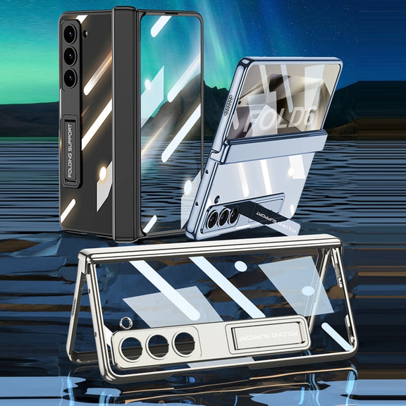 For Samsung Galaxy Z Fold6 GKK Integrated Magnetic Fold Hinge Phantom Phone Case(Titanium Gray)