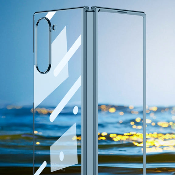 For Samsung Galaxy Z Fold6 GKK Big Hole Electroplating Phantom Full Coverage Phone Case(Green)
