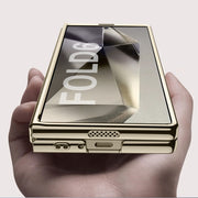 For Samsung Galaxy Z Fold6 GKK Big Hole Electroplating Phantom Full Coverage Phone Case(Green)