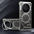 For Huawei Mate 60 Auspicious Cloud Series MagSafe Metal Phone Case with Bracket(Silver) - Huawei Cases by PMC TechLife | Online Shopping South Africa | PMC TechLife | Buy Now Pay Later Mobicred