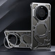 For Huawei Mate 60 Pro Auspicious Cloud Series MagSafe Metal Phone Case with Bracket(Grey) - Huawei Cases by PMC TechLife | Online Shopping South Africa | PMC TechLife | Buy Now Pay Later Mobicred