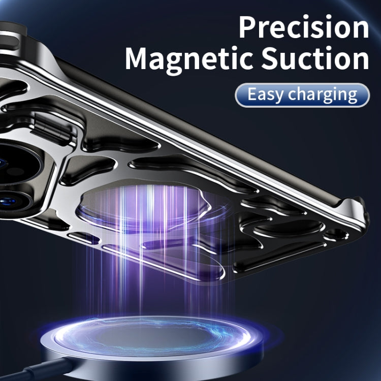 For Huawei Pura 70 Auspicious Cloud Series MagSafe Metal Phone Case with Bracket(Grey) - Huawei Cases by PMC Jewellery | Online Shopping South Africa | PMC Jewellery | Buy Now Pay Later Mobicred