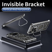 For Huawei Pura 70 Ultra Auspicious Cloud Series MagSafe Metal Phone Case with Bracket(Silver)