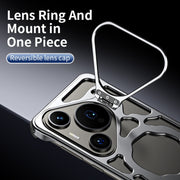For Huawei Pura 70 Ultra Auspicious Cloud Series MagSafe Metal Phone Case with Bracket(Silver)