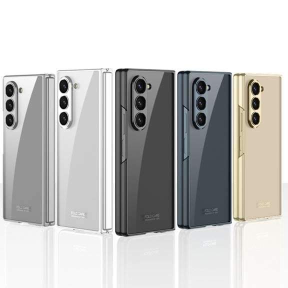 For Samsung Galaxy Z Fold6 GKK Integrated Electroplating Phantom Full Coverage Phone Case(Transparent)