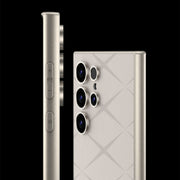 For Samsung Galaxy S24 Ultra 5G GKK Asterism Metal Paint Skin Feel Leather Full Coverage Phone Case, Not Included Pen(Grey)