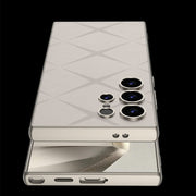For Samsung Galaxy S24 Ultra 5G GKK Asterism Metal Paint Skin Feel Leather Full Coverage Phone Case, Not Included Pen(Grey)