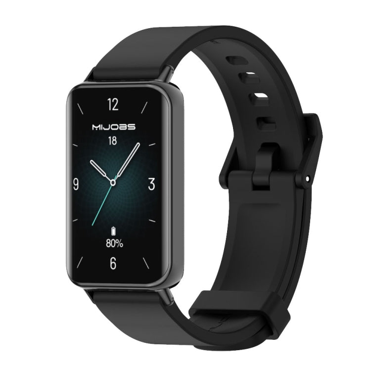For Honor Band 10 / 9 MIJOBS Solid Color Silicone Watch Band(Black) - free shipping - PMc TechLife - Order now!
