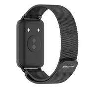 For Honor Band 10 / 9 MIJOBS Milan Magnetic Stainless Steel Watch Band(Black)