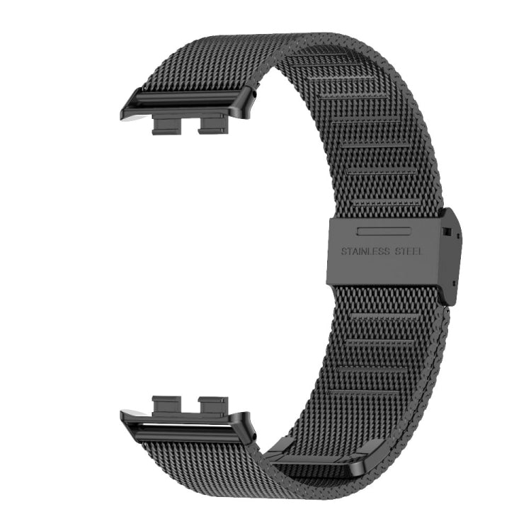 For Honor Band 10 / 9 MIJOBS Milan Buckle Stainless Steel Watch Band(Black) - Watch Bands by MIJOBS | Online Shopping South Africa | PMc TechLife | Buy Now Pay Later Mobicred