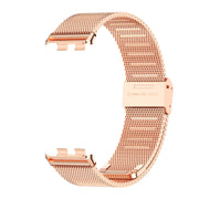 For Honor Band 10 / 9 MIJOBS Milan Buckle Stainless Steel Watch Band(Rose Gold)