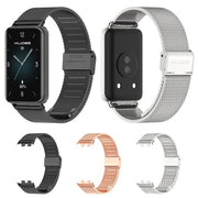 For Honor Band 10 / 9 MIJOBS Milan Buckle Stainless Steel Watch Band(Rose Gold)