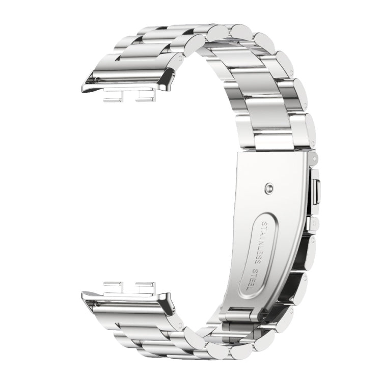 For Honor Band 10 / 9 MIJOBS Three-Beads Stainless Steel Watch Band(Silver) - free shipping - PMc TechLife - Order now!