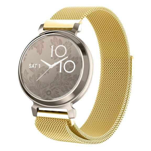 For Garmin Lily 2 14mm Milan Stainless Steel Watch Band(Gold)