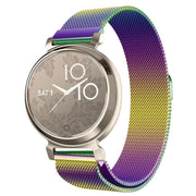 For Garmin Lily 2 14mm Milan Stainless Steel Watch Band(Colorful)