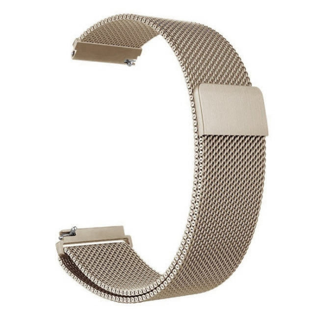 For Garmin Lily 2 14mm Milan Stainless Steel Watch Band(Vintage Gold)