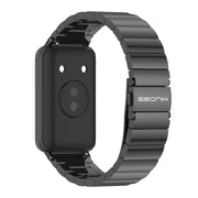 For Honor Band 10 / 9 MIJOBS Bamboo Stainless Steel Watch Band(Black)