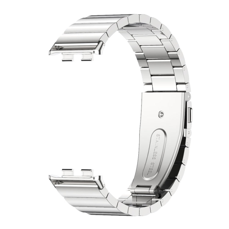 For Honor Band 9 MIJOBS Bamboo Stainless Steel Watch Band(Silver) - Watch Bands by MIJOBS | Online Shopping South Africa | PMc TechLife | Buy Now Pay Later Mobicred