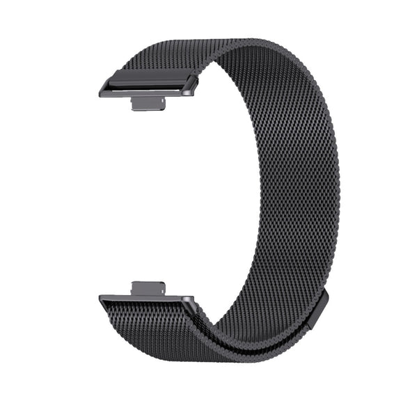 For Huawei Watch Fit3 MIJOBS Milan Magnetic Stainless Steel Watch Band(Black)