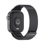 For Huawei Watch Fit3 MIJOBS Milan Magnetic Stainless Steel Watch Band(Black)
