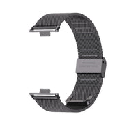 For Huawei Watch Fit3 MIJOBS Milan Buckle Stainless Steel Watch Band(Black)