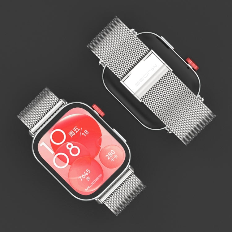 For Huawei Watch Fit3 MIJOBS Milan Buckle Stainless Steel Watch Band(Light Gold) - Watch Bands by MIJOBS | Online Shopping South Africa | PMc TechLife | Buy Now Pay Later Mobicred