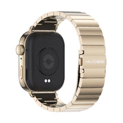 For Huawei Watch Fit3 MIJOBS Bamboo Stainless Steel Watch Band(Light Gold)