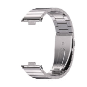 For Huawei Watch Fit3 MIJOBS Bamboo Stainless Steel Watch Band(Silver)