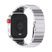For Huawei Watch Fit3 MIJOBS Bamboo Stainless Steel Watch Band(Silver)
