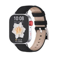 For Huawei Watch Fit3 MIJOBS Genuine Leather Watch Band(Black Silver) - free shipping - PMc TechLife - Order now!