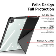 For Samsung Galaxy Tab S6 Lite 2024 DUX DUCIS Magi Series Smart Leather Tablet Case(Black)