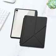 For Samsung Galaxy Tab S9 / S9 FE DUX DUCIS Magi Series Smart Leather Tablet Case(Black)