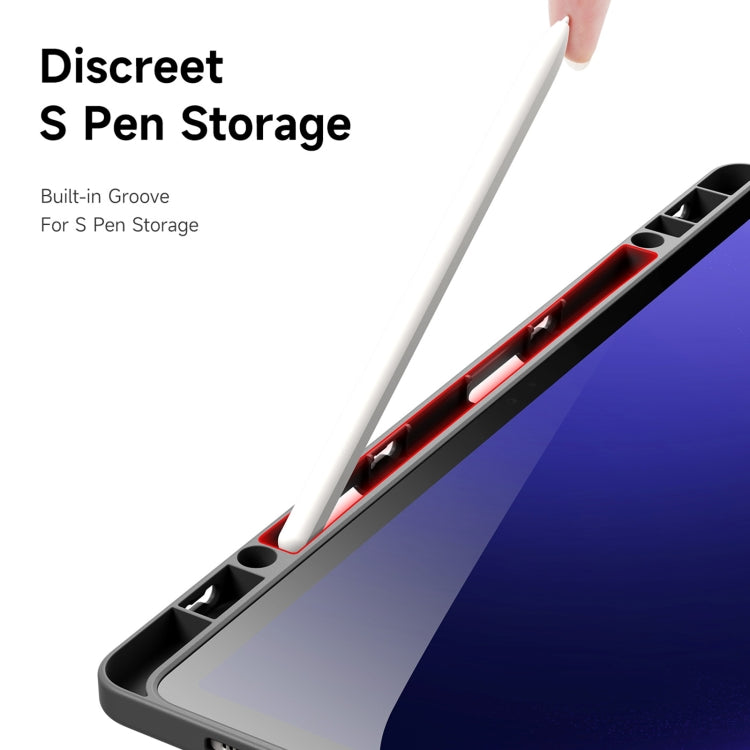 For Samsung Galaxy Tab S9+ / S9 FE+ DUX DUCIS Magi Series Smart Leather Tablet Case(Grey) - free shipping - PMC Jewellery - Order now!